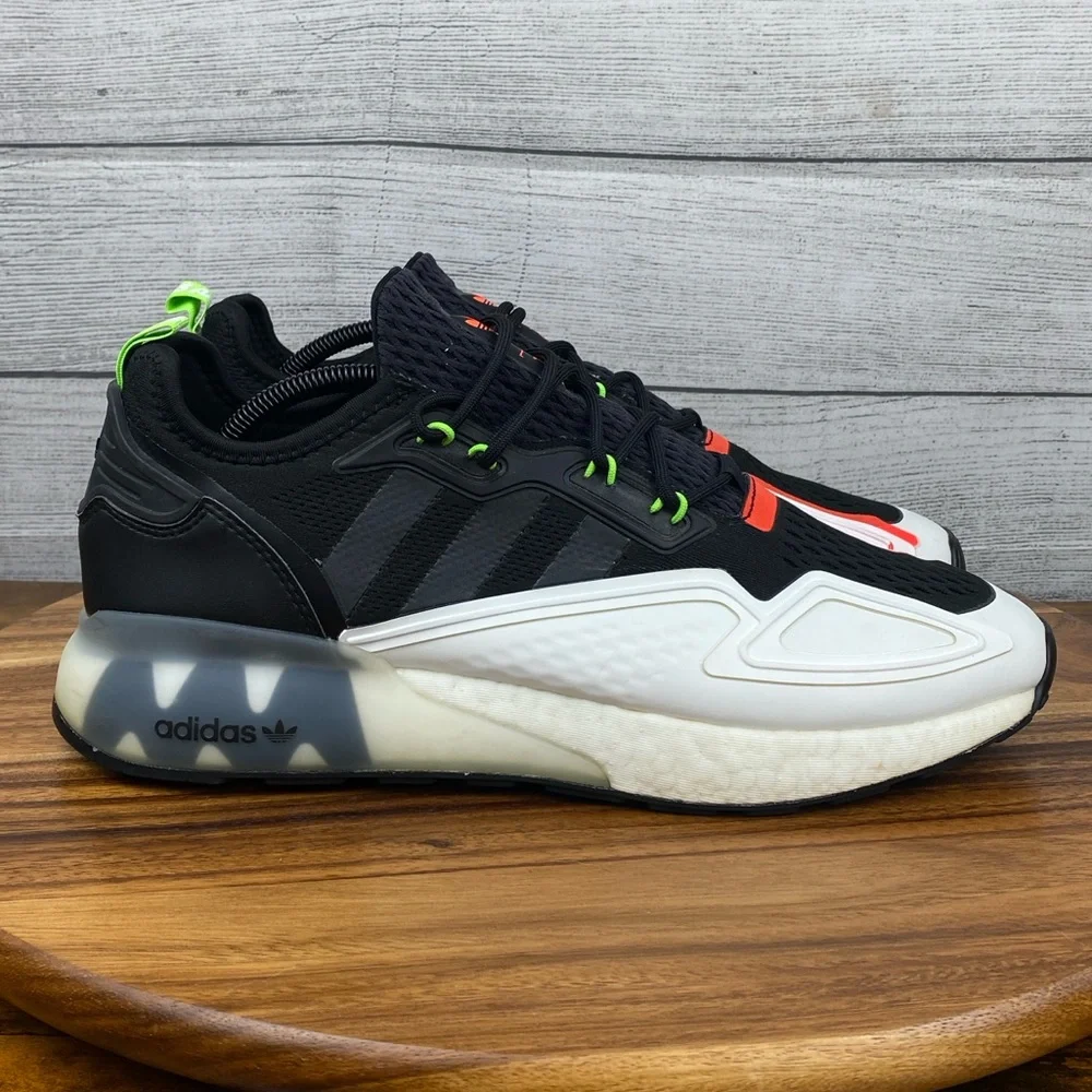 Adidas ZX 2K Boost Black White Sneaker H02743 Men’s Shoe Size 12